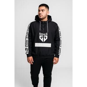 NEW Gen.G Esports Pullover Windbreaker Hoodie XXL Black White Logo Jacket